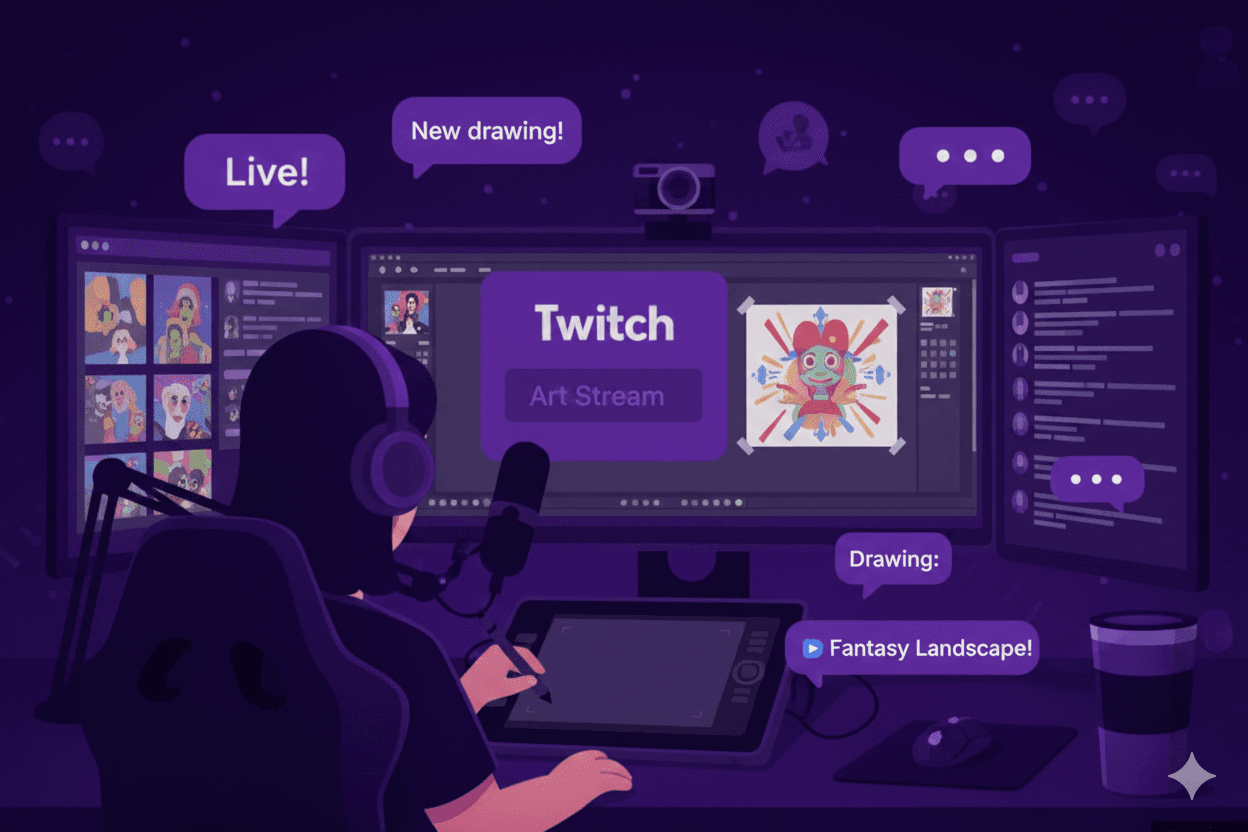 Streaming illustration